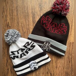 New Era Star Wars Pom Pom Wide Point Knit Beanies Set Darth Vader Storm Trooper